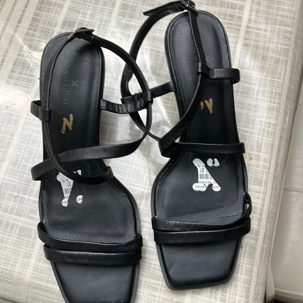 Caslon Black Strappy Sandals